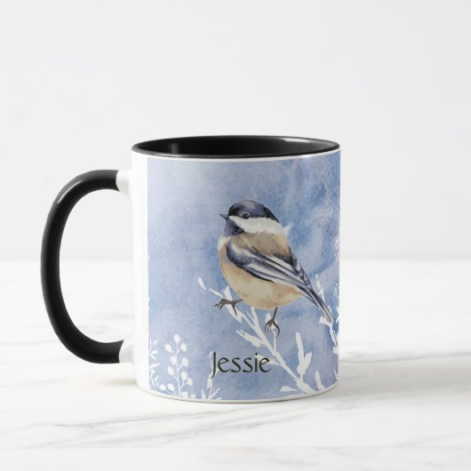 Individuelle Name Watercolor Tasse (Links)