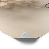 Individuelle Name Watercolor Teddy Bären Kinderzim Poster (Ecke)