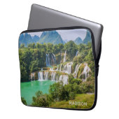 Individuelle Name Waterfall Notebook-Ärmel Laptopschutzhülle (Vorderseite Links)
