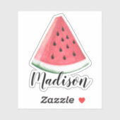 Individuelle Name Watermelon Aufkleber (Blatt)
