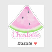 Individuelle Name Watermelon Slice Sticker für Kin (Blatt)