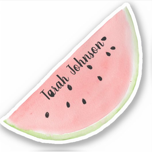 Individuelle Name Watermelon Sticker (Vorderseite)