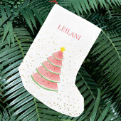 Individuelle Name Watermelon Tree Kleiner Weihnachtsstrumpf