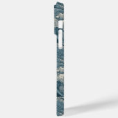 Individuelle Name Waves Muster Case-Mate iPhone Hülle (Rückseite / Links)