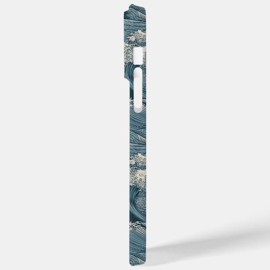 Individuelle Name Waves Muster Case-Mate iPhone Hülle (Rückseite / Links)