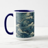 Individuelle Name Waves Muster Tasse (Links)