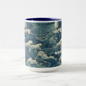 Individuelle Name Waves Muster Tasse (Zentrum)