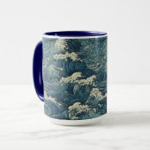 Individuelle Name Waves Muster Tasse (Vorderseite Links)