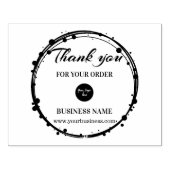 Individuelle Name-Website Circle Vielen Dank Gesch Gummistempel (Prägung)