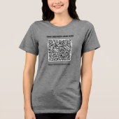 Individuelle Name Website Werbemaßnahmen Business Tri-Blend Shirt (Vorderseite)