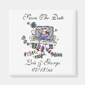 Individuelle Name Wedding Save the Dates Magnet (Vorne)