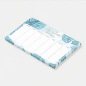 Individuelle Name Weekly Planner Post-it Klebezettel (angewinkelt)