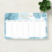 Individuelle Name Weekly Planner Post-it Klebezettel (Büro)