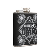 Individuelle Name Weightlift Zuhause Crossfit Gym Flachmann (Rechts)