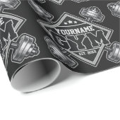 Individuelle Name Weightlift Zuhause Crossfit Gym Geschenkpapier (Rolleneckpunkt)