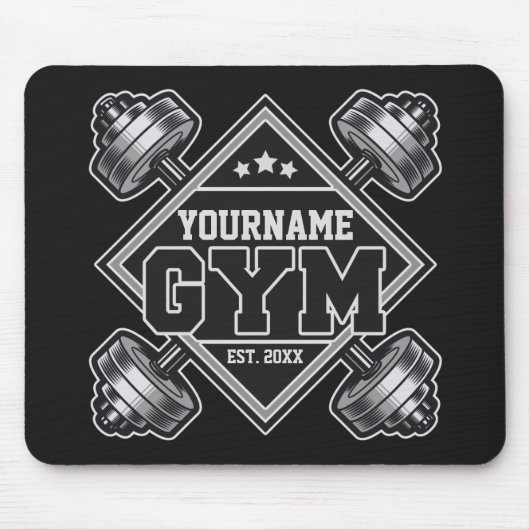 Individuelle Name Weightlift Zuhause Crossfit Gym Mousepad (Vorne)