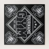 Individuelle Name Weightlift Zuhause Crossfit Gym Puzzle (Horizontal)