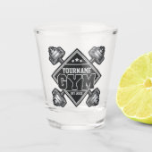 Individuelle Name Weightlift Zuhause Crossfit Gym Schnapsglas (Vorderseite)