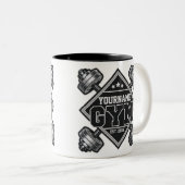 Individuelle Name Weightlift Zuhause Crossfit Gym Zweifarbige Tasse (VorderseiteRechts)