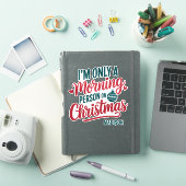 Individuelle Name Weihnachten Aufkleber (iPad Hülle)