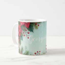 Individuelle Name Weihnachten Kaffeetasse