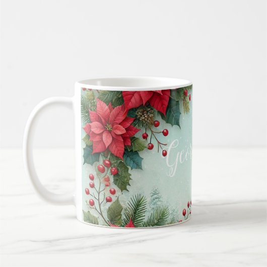 Individuelle Name Weihnachten Kaffeetasse (Links)