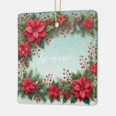 Individuelle Name Weihnachten Keramikornament (Links)