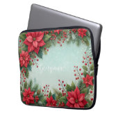 Individuelle Name Weihnachten Laptopschutzhülle (Vorderseite Links)