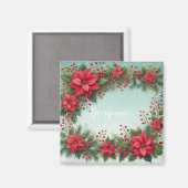 Individuelle Name Weihnachten Magnet (Vorderseite/Rückseite)