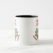 Individuelle Name Weihnachten Pinguin Tasse Haben (Mittel)
