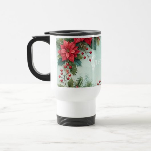 Individuelle Name Weihnachten Reisebecher (Links)