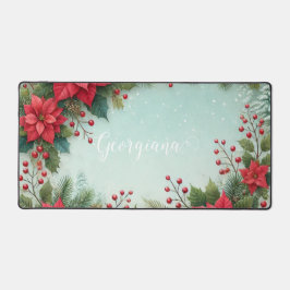 Individuelle Name Weihnachten Schreibtischunterlage