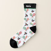 individuelle Name 🎄 Weihnachten 🎾 Tennis Socken (Links - Außen)