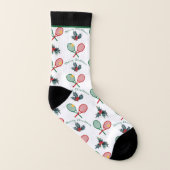 individuelle Name 🎄 Weihnachten 🎾 Tennis Socken (Links - Innen)