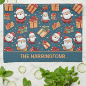 Individuelle Name Weihnachten Weihnachten Geschirrtuch (Gefaltet)