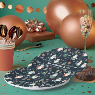 Individuelle Name Weihnachten Weihnachten Pappteller