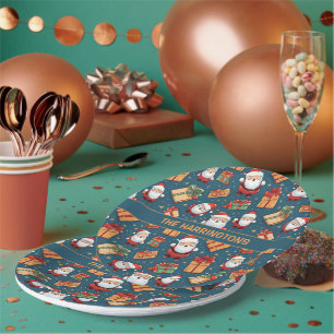 Individuelle Name Weihnachten Weihnachten Pappteller