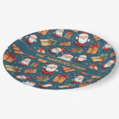 Individuelle Name Weihnachten Weihnachten Pappteller (Schrägansicht)