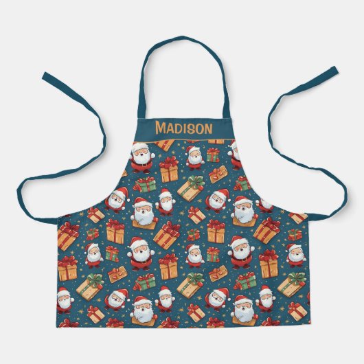 Individuelle Name Weihnachten Weihnachten Schürze (Vorderseite)