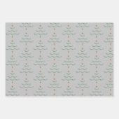Individuelle Name Weihnachtsbaumwrapping Paper Geschenkpapier Set (Vorderseite 3)