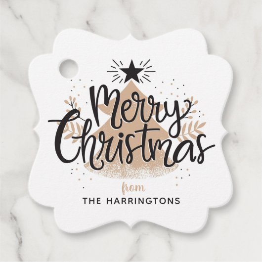 Individuelle Name Weihnachtsfavorit/Geschenketiket Geschenkanhänger (Vorderseite)