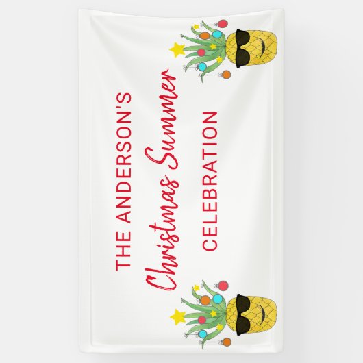 Individuelle Name Weihnachtsfeier Banner (Vertikal)