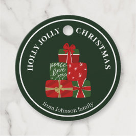 Individuelle Name Weihnachtsgeschenk-Tag Geschenkanhänger