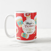 Individuelle Name Weihnachtsgeschenk Tasse (Links)