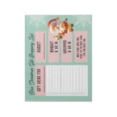 Individuelle Name Weihnachtsgeschenke Einkaufslist Notizblock (Rotiert)