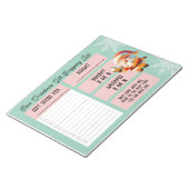 Individuelle Name Weihnachtsgeschenke Einkaufslist Notizblock (angewinkelt)