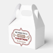 Individuelle Name Weihnachtsgeschenke Geschenkschachtel (Rückseite)