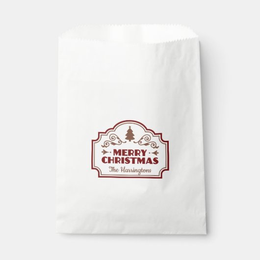 Individuelle Name Weihnachtsgeschenke Geschenktütchen (Vorderseite)