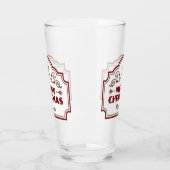 Individuelle Name Weihnachtsglas Glas (Links)