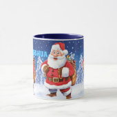 Individuelle Name Weihnachtskaffee Tasse, Jolly Sa Tasse (Zentrum)